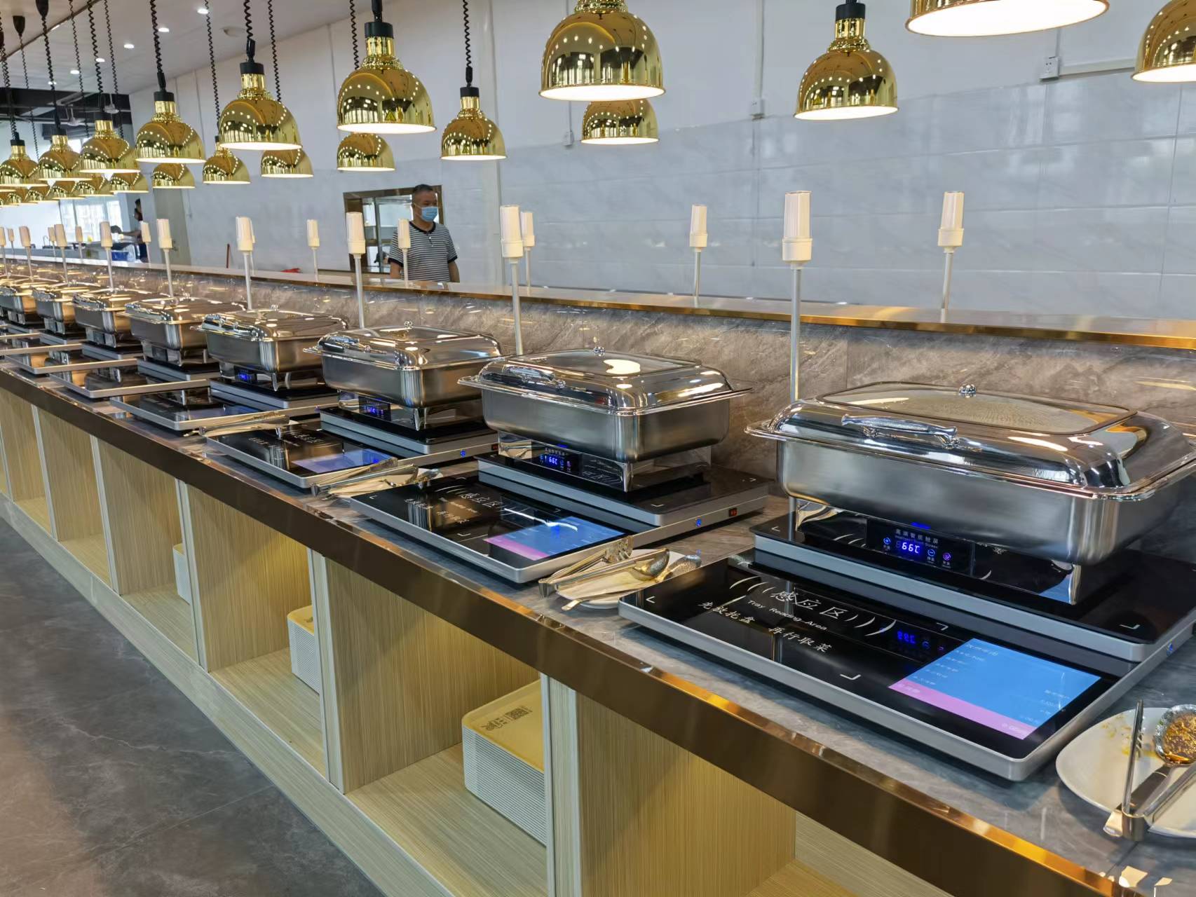 餐厅食堂AI智能秤 计量称重结算一体机 智慧食堂 餐饮结算台