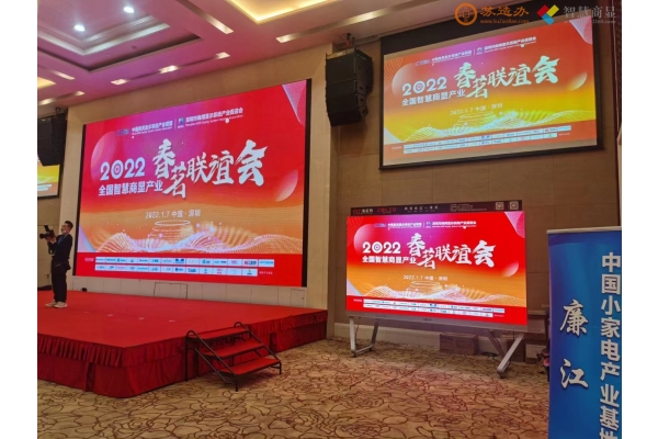 深圳市商显行业促进会上的LED大屏幕