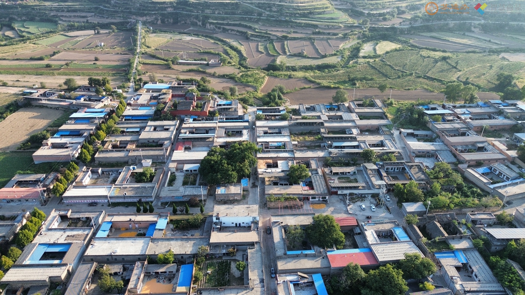 山西临汾尧都区亢村的老建筑与风景